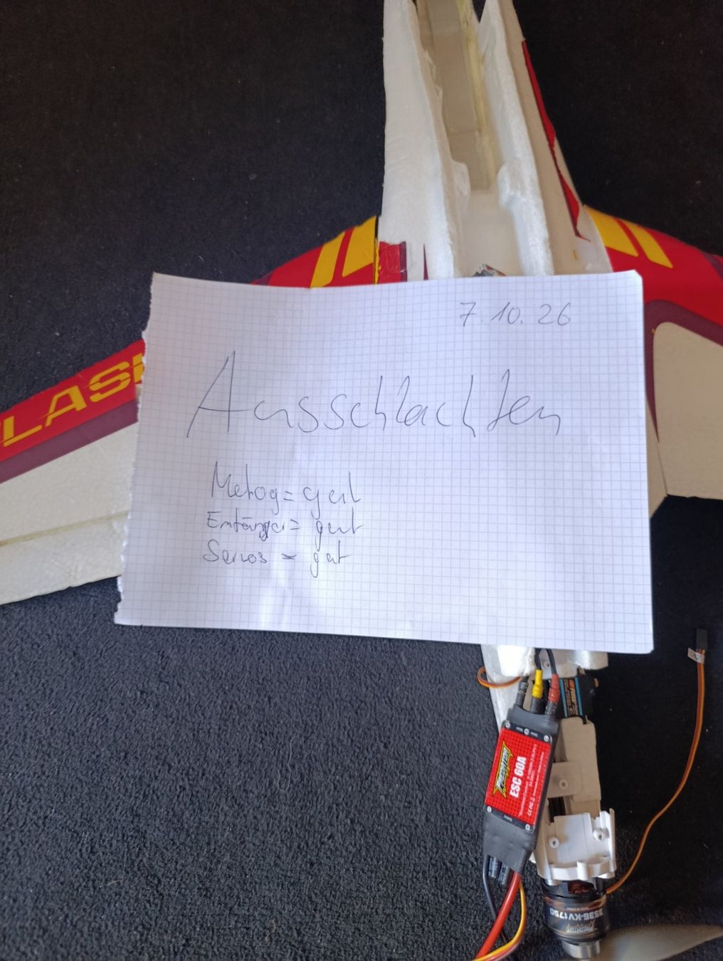 RC Modellbau: RC Flugzeug Flash Ersatzteile – Gebraucht aus Basel von adler024 4