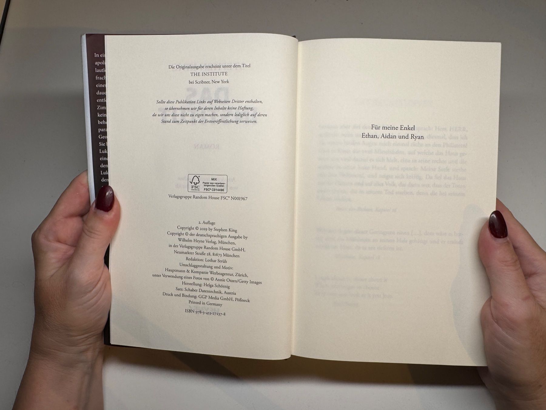 Libri: ROMAN: Stephen King, Das Institut – Usato da Grosswangen venduto da Deutsche_Romane 3