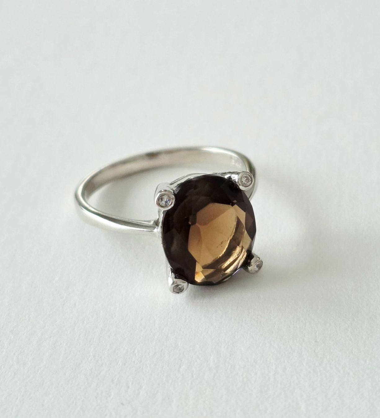 Bagues: Zeitloser Silber925  Rauchquarz Ring - Neu – Neuf avec emballage d'origine à Uetikon am See par Coralreef 5
