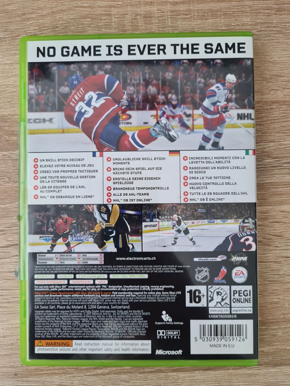 Giochi: NHL 08 (Multilanguage Cover) - Xbox 360 – Usato da Carouge GE venduto da Franllo 1