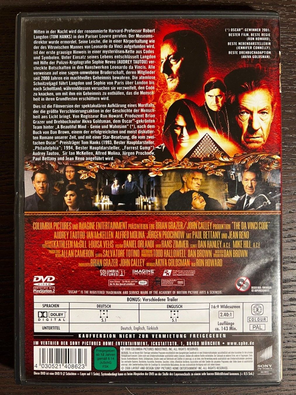 Tutti i DVDs: The Da Vinci Code - Sakrileg – Usato da Zürich venduto da FilmFreunde 1
