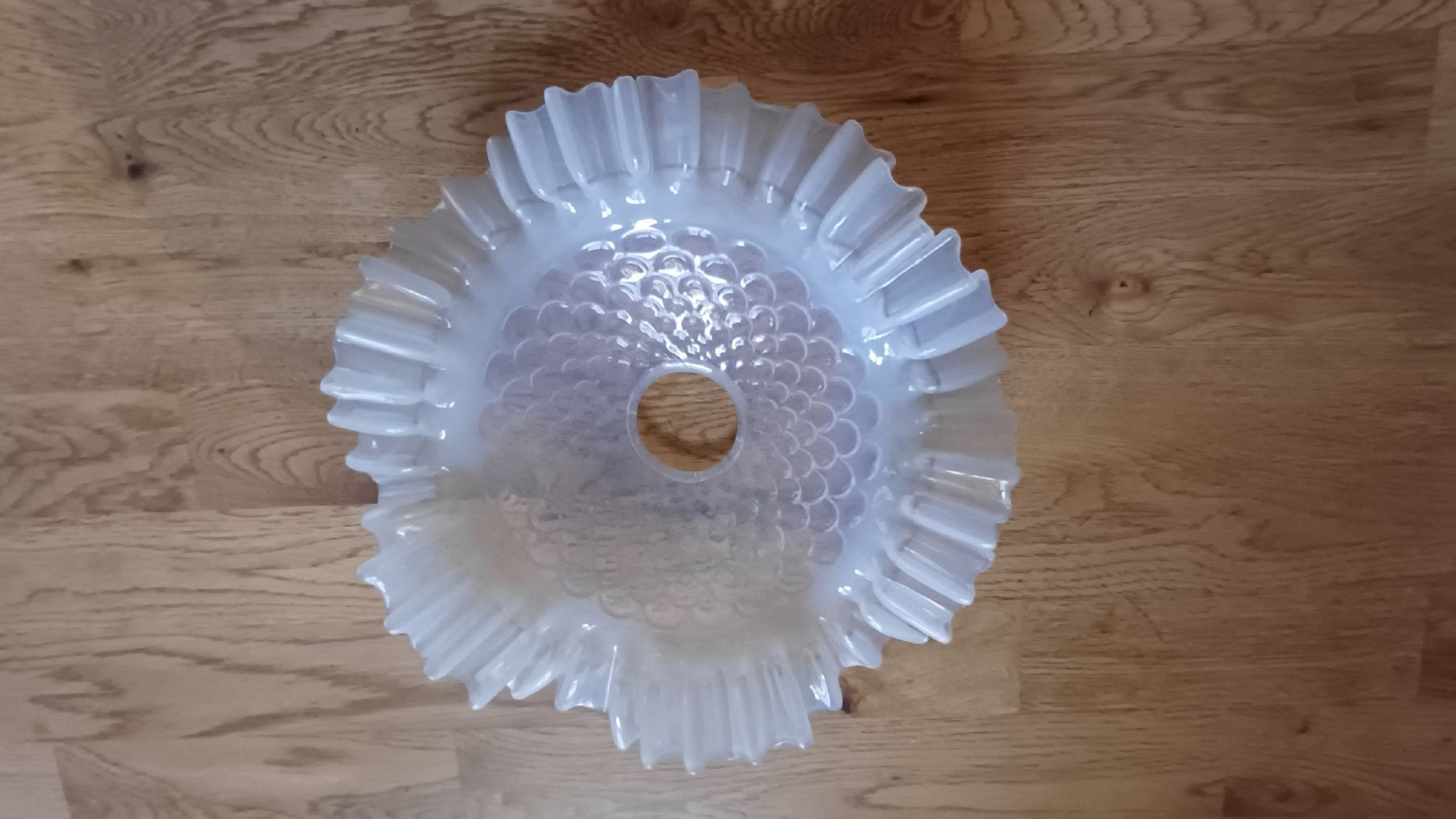 Paralumi: Jugendstil Lampenglas Opalinglas – Usato da Flawil venduto da Naphtali 8