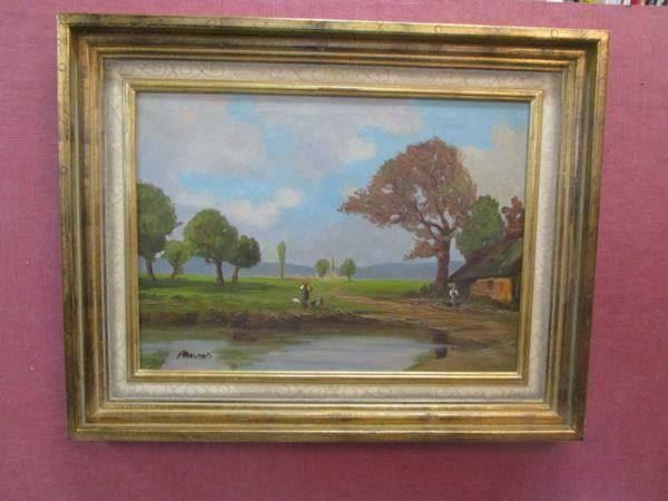 Tableaux: Oel auf Leinwand - sign. - Landschaft – D'occasion à Luzern par Horoskop1 6