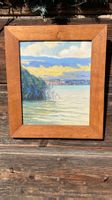 Peinture Grandson Lac de Neuchâtel Jaccard Gemälde