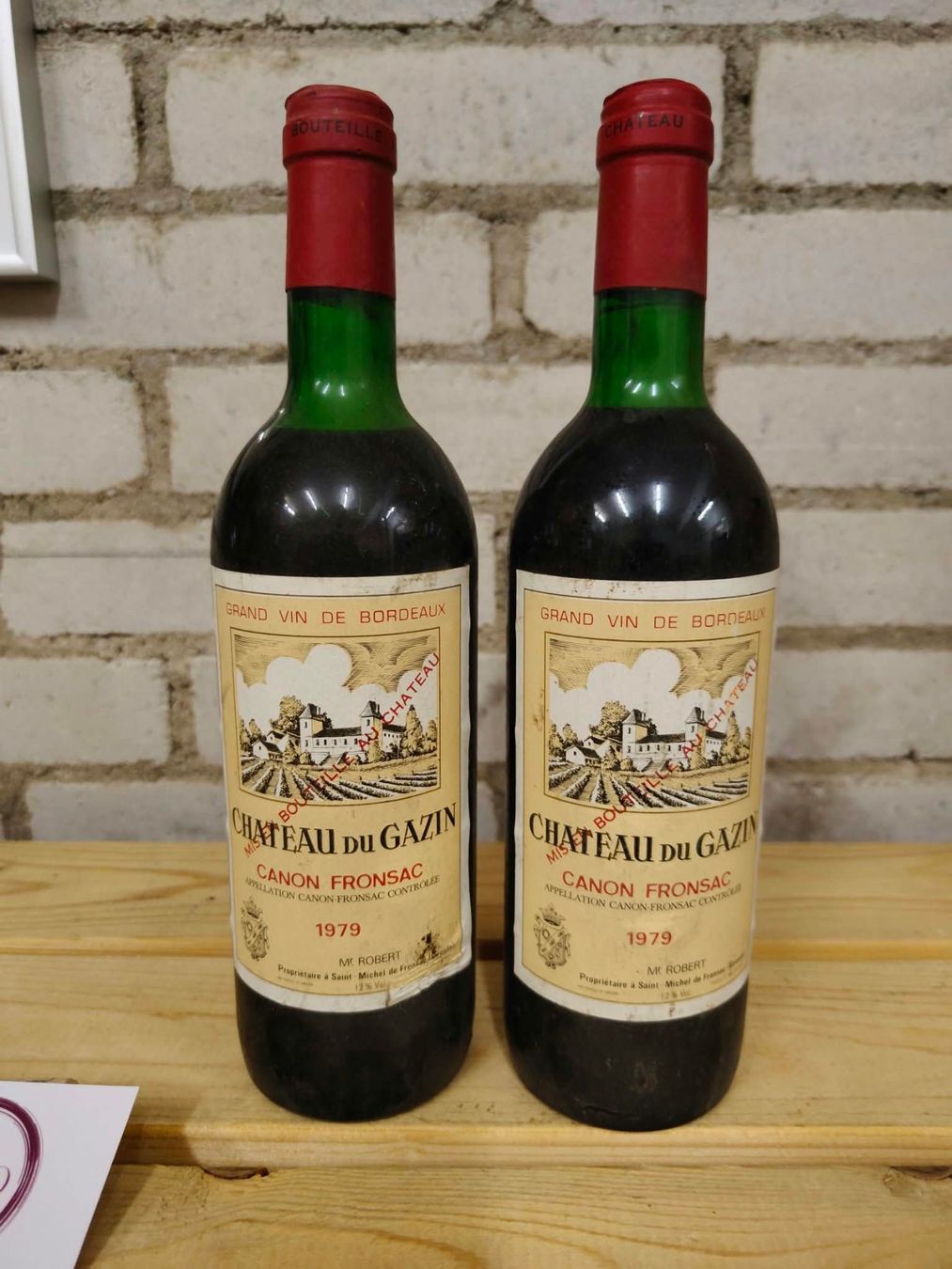 Vino: 2x 1979 Chateau du Gazin – Nuovo (secondo la descrizione) da Münchenstein venduto da wusmarino 1