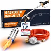Piezozündung Druckregler 5 Meter Gasschlauch Unkrautbrenner