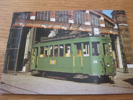 AK Basel Depot Wiesenplatz mit Tram