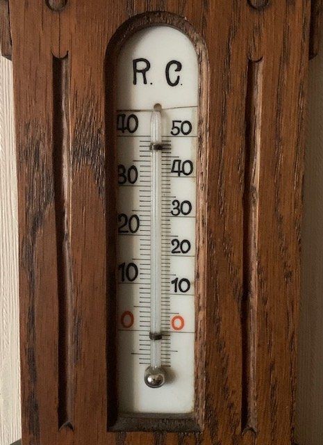 Altri elettrodomestici e apparecchi d’epoca: Antiker Barometer mit Thermometer - ca. 100 jährig – Usato da Gundetswil venduto da Egro100 4