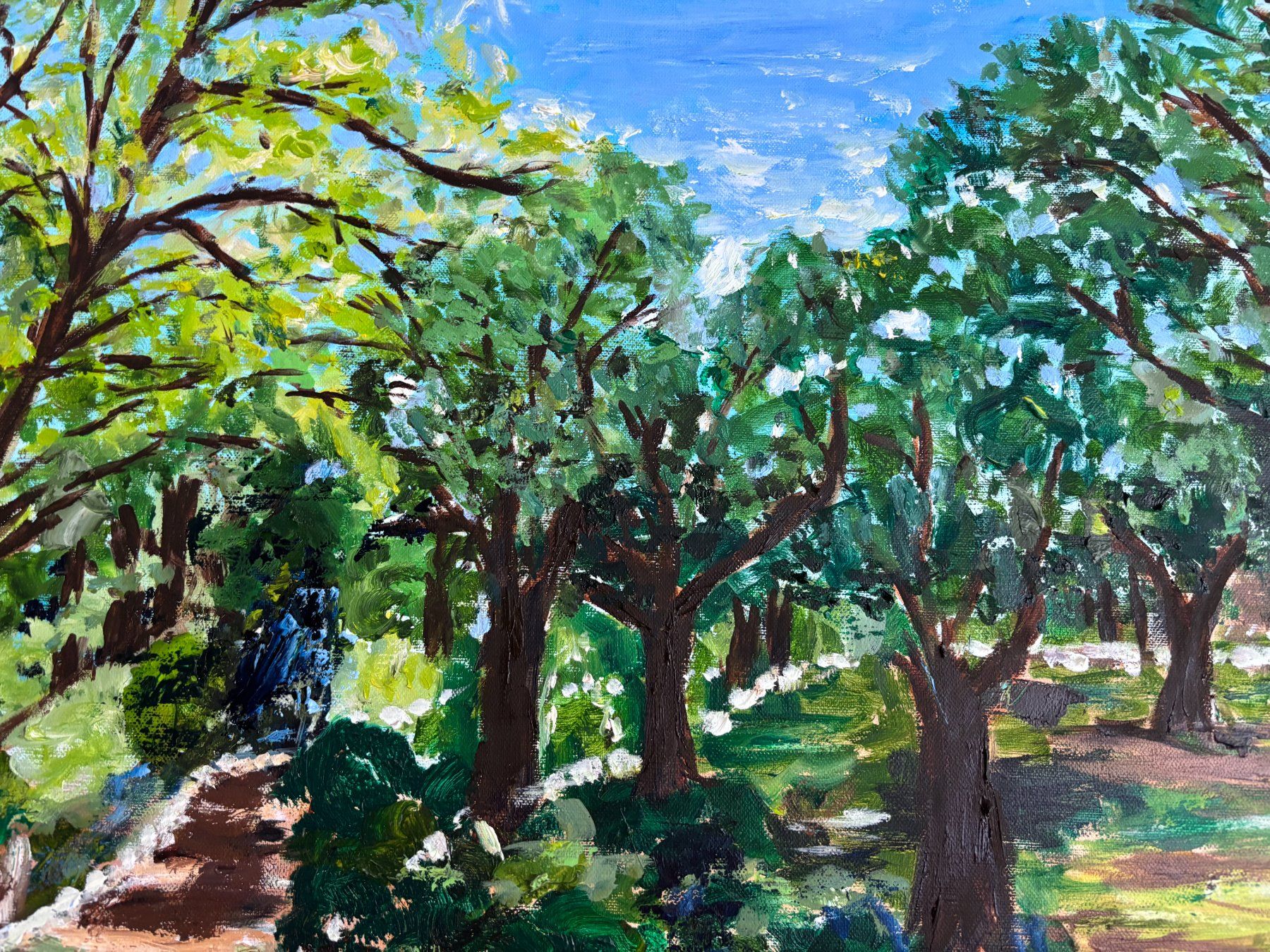 Dipinti: Ölgemälde - In Renoirs Garten – Nuovo (secondo la descrizione) da Cham venduto da Felha 5
