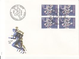 SBK W65 im 4er-Block FDC