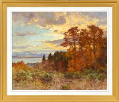 Edward Harrison Compton: Herbstabend am Starnberger See