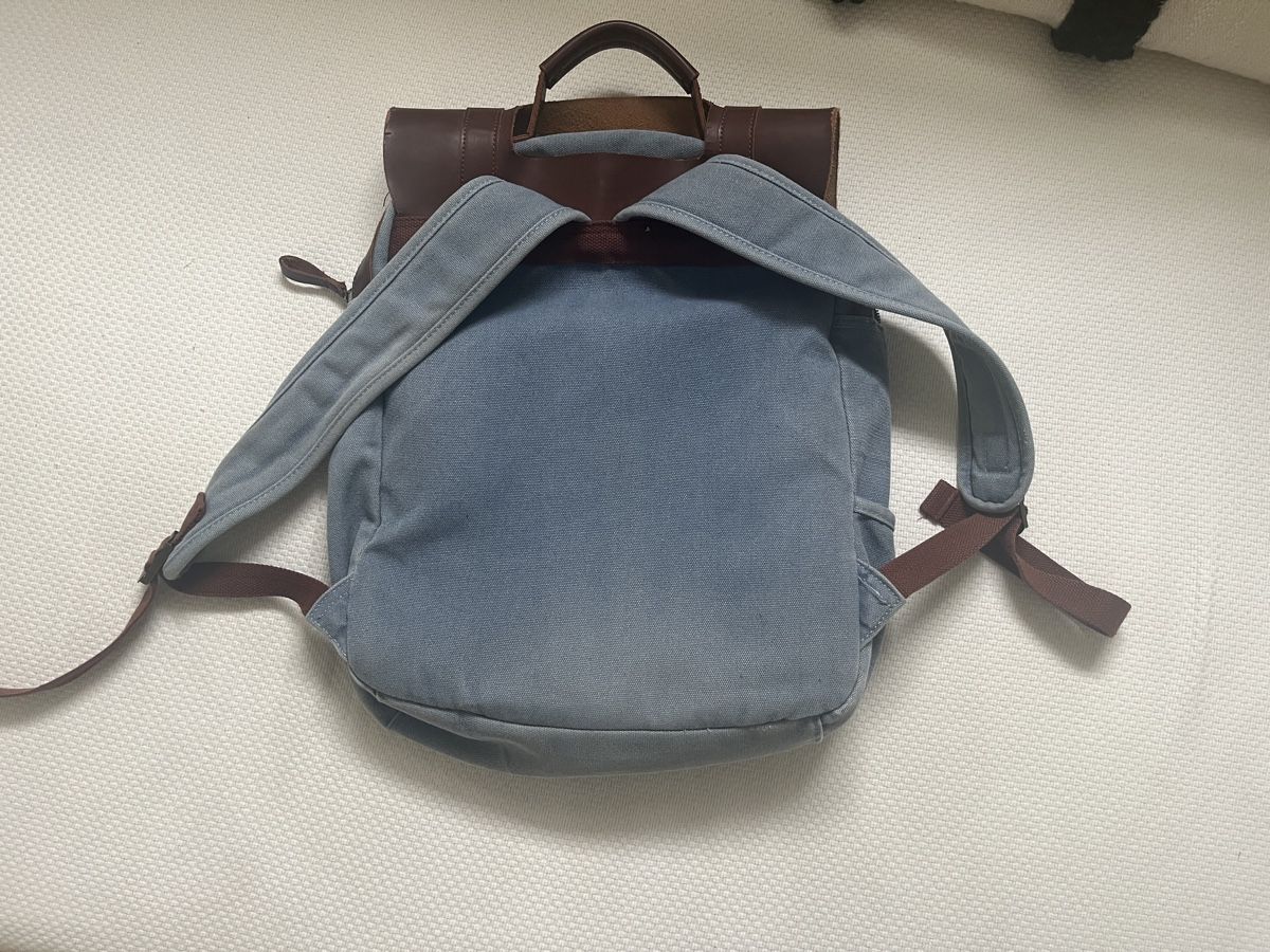 Zaini: Jeansrucksack mit Lederapplikationen – Usato da Freienbach venduto da alile 1