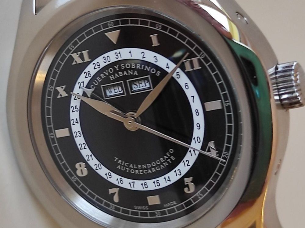 Orologi: Cuervo y Sobrinos Robusto mit Kalendarium – Nuovo (secondo la descrizione) da Chabrey venduto da Horology 2