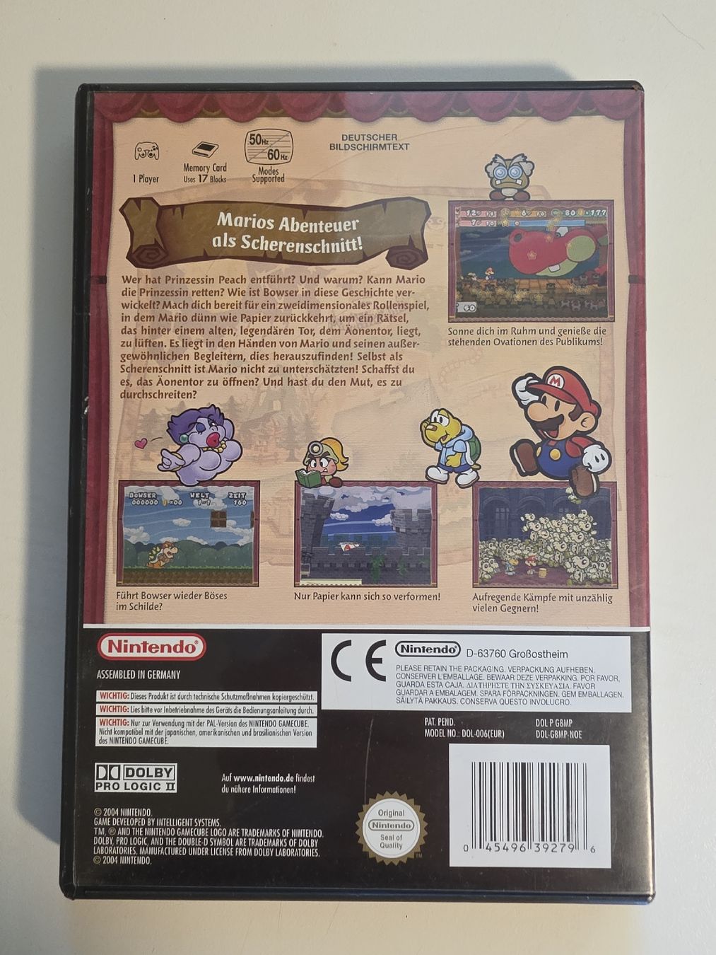 Nintendo Giochi: Paper Mario Äonentor GameCube PAL DE + Anleitung – Usato da Tafers venduto da whereyogamesat 1