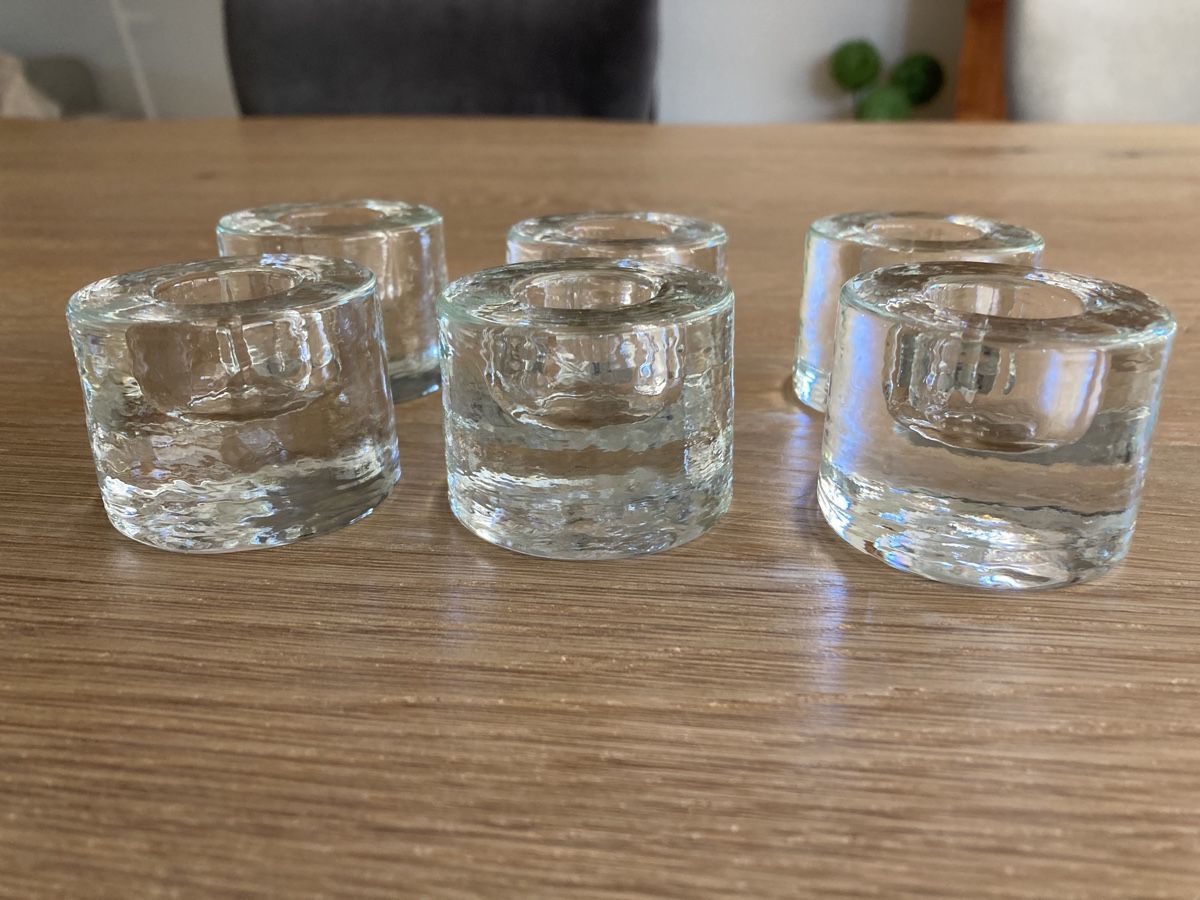 Portacandele: Glaskerzenständer rund 6Stk. – Nuovo (secondo la descrizione) da Frenkendorf venduto da silasho 1