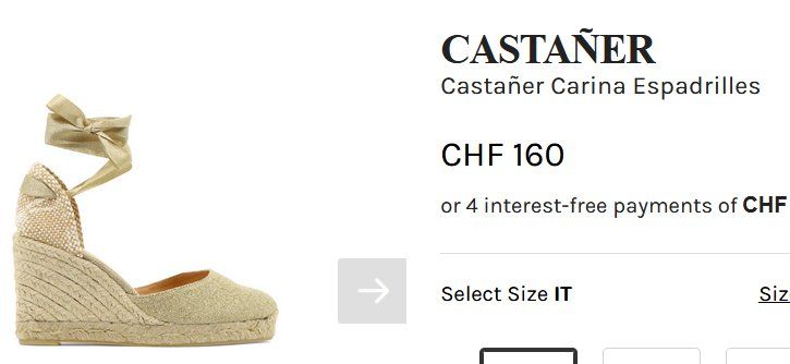 Scarpe da donna: Castañer Carina Espadrilles .39 – Usato da Collonges venduto da arashee 1