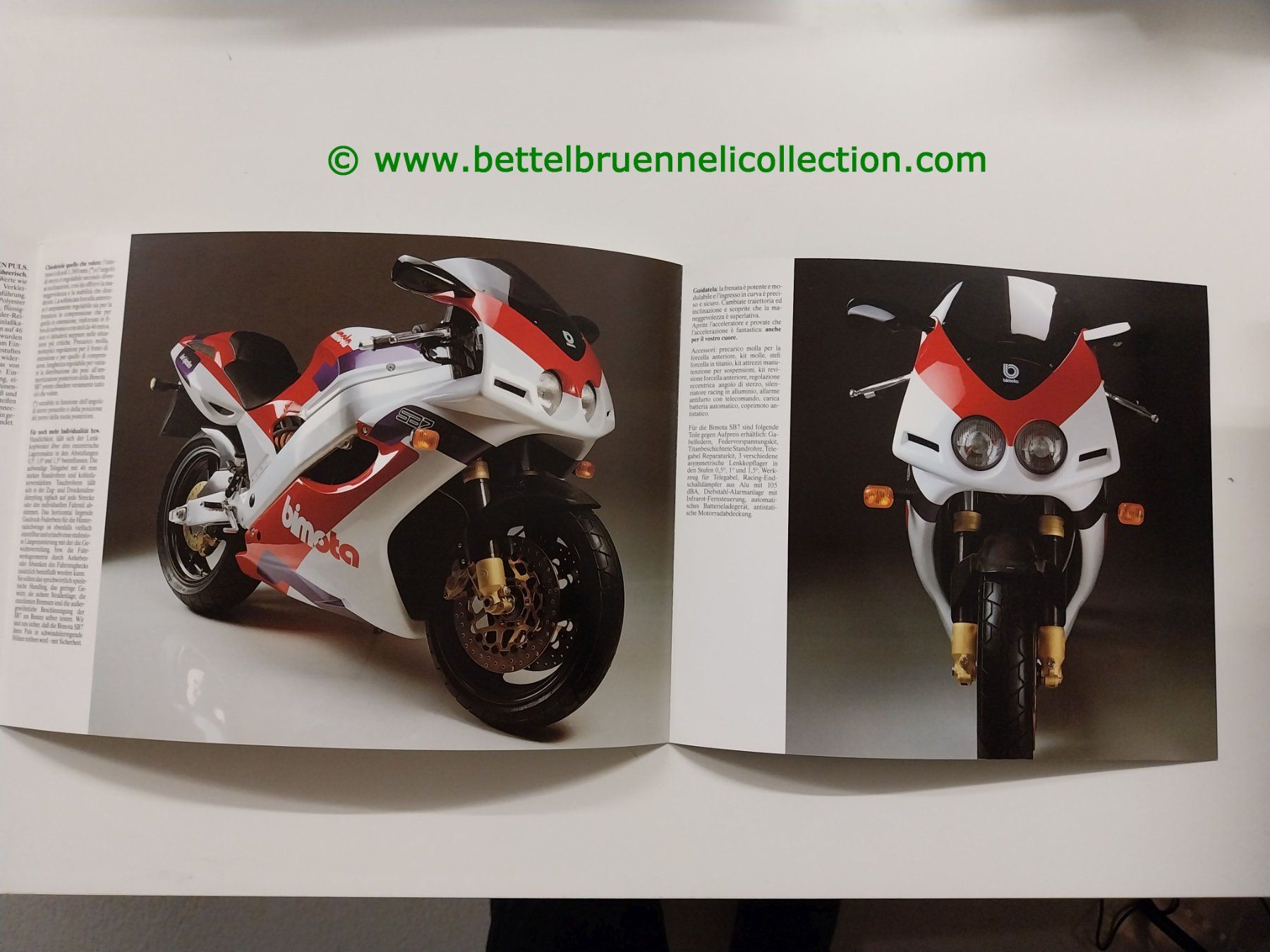 Bimota Documenti: Bimota SB7 Prospekt italienisch/deustch – Usato da Weingarten-Kalth venduto da Bettelbruenneli 2