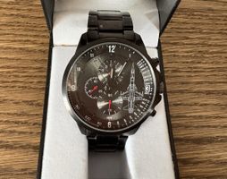 Schweizer F/A-18 Chronograph – Fliegeruhr mit Box