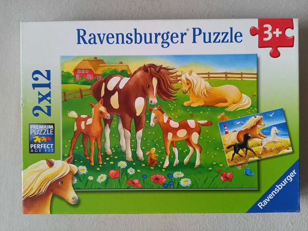 Ravensburger Puzzle 2x12 Sam Il Pompiere – 2 Puzzle Da 12 Pezzi – Per Bambini 3+ Anni – Formato 26x18 Cm