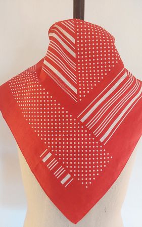 Baumwolltuch quadratisch rot