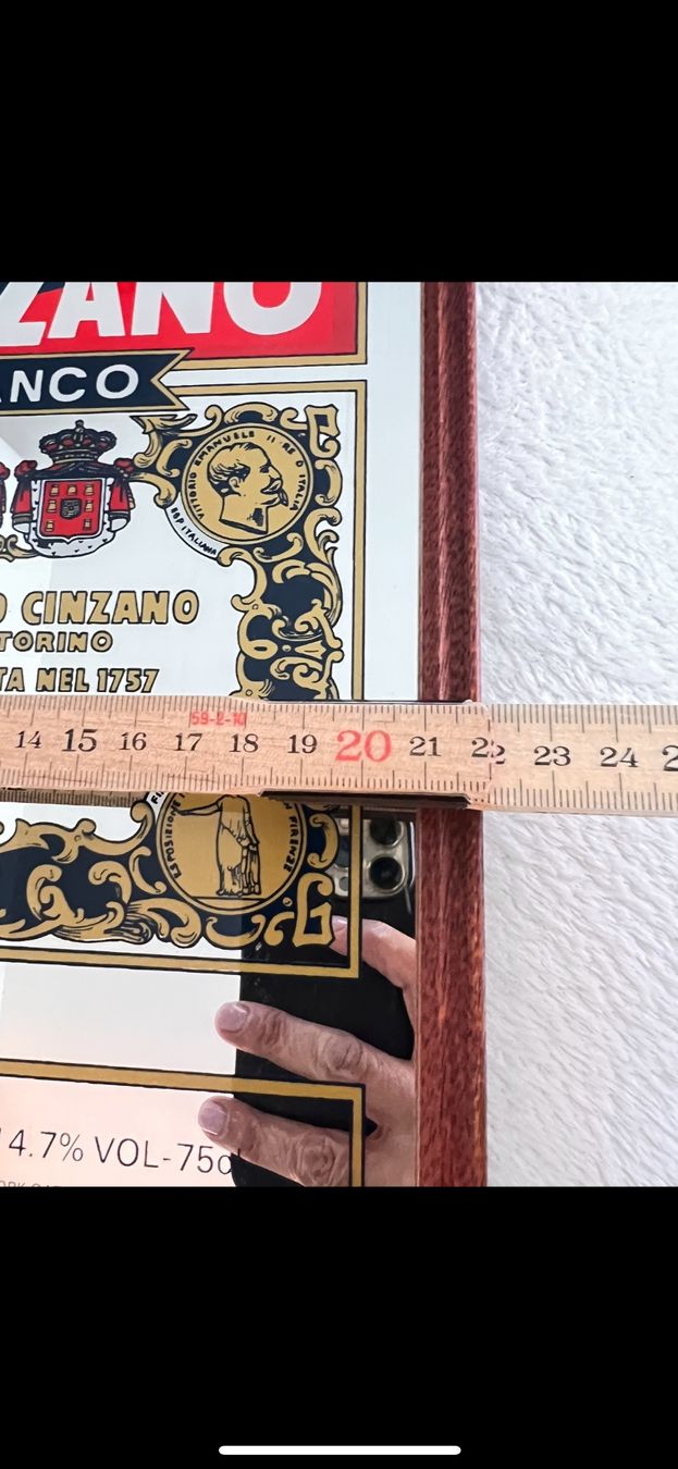 Specchi: Vintage CINZANO mirror – Nuovo (secondo la descrizione) da Lausanne venduto da NYC67 5