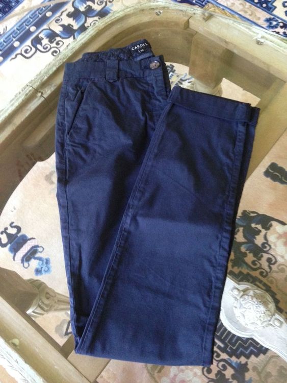 CAROLL CHINOS GR. 34 NAVY SO BEQUEM NEU Acheter sur Ricardo