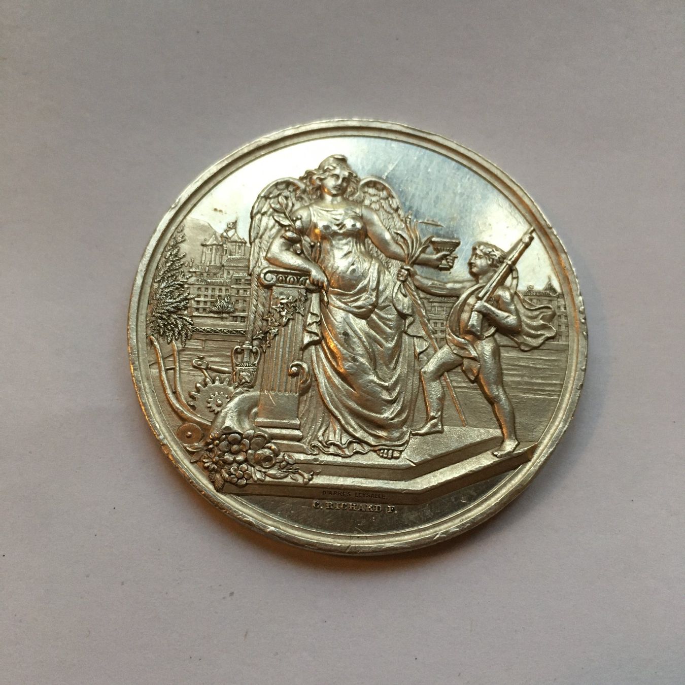 Medaglie: 1882 Schützenmedaille Genf Silber – Usato da Kirchberg SG venduto da Helveticus00