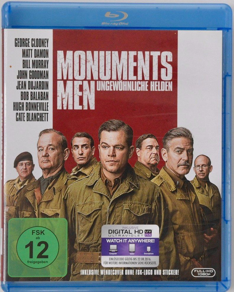 Tutti i DVDs: Monuments Men - ungewöhnliche Helden – Usato da Remetschwil venduto da ufischer19