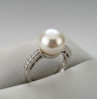 Eleganter Silber 925  Perlen-Ring - NEU