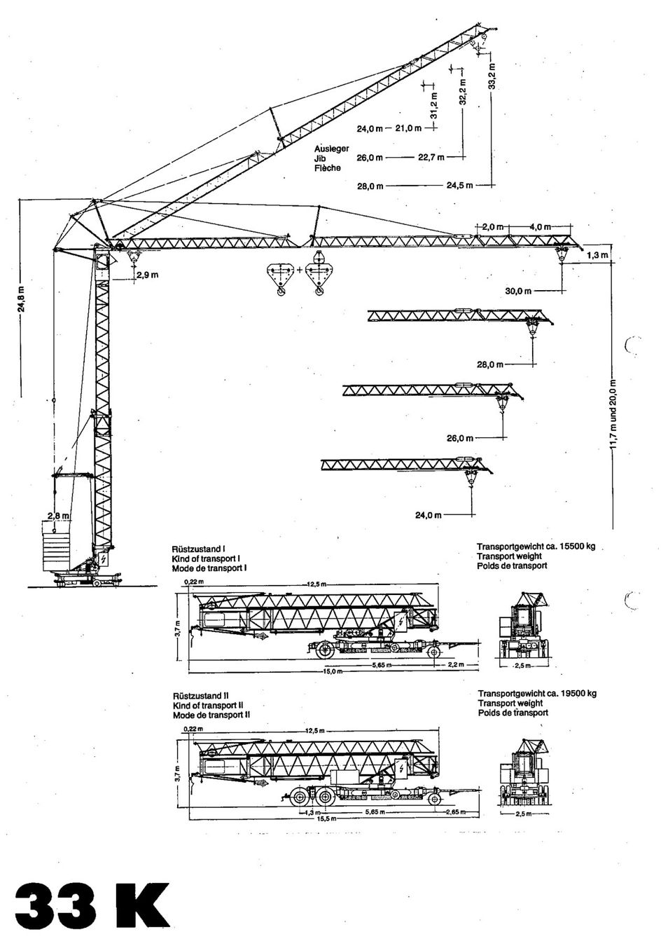 Liebherr Gru: Baukran Turmdrehkran LIEBHERR 33K – Usato da Arni BE venduto da Geko-tec 4