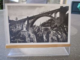 Albula Bahn RHB Solis Brücke  Postkarte   1