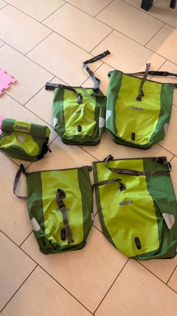 Ortlieb Fahrradtaschen-Set (5-teilig) – neuwertig