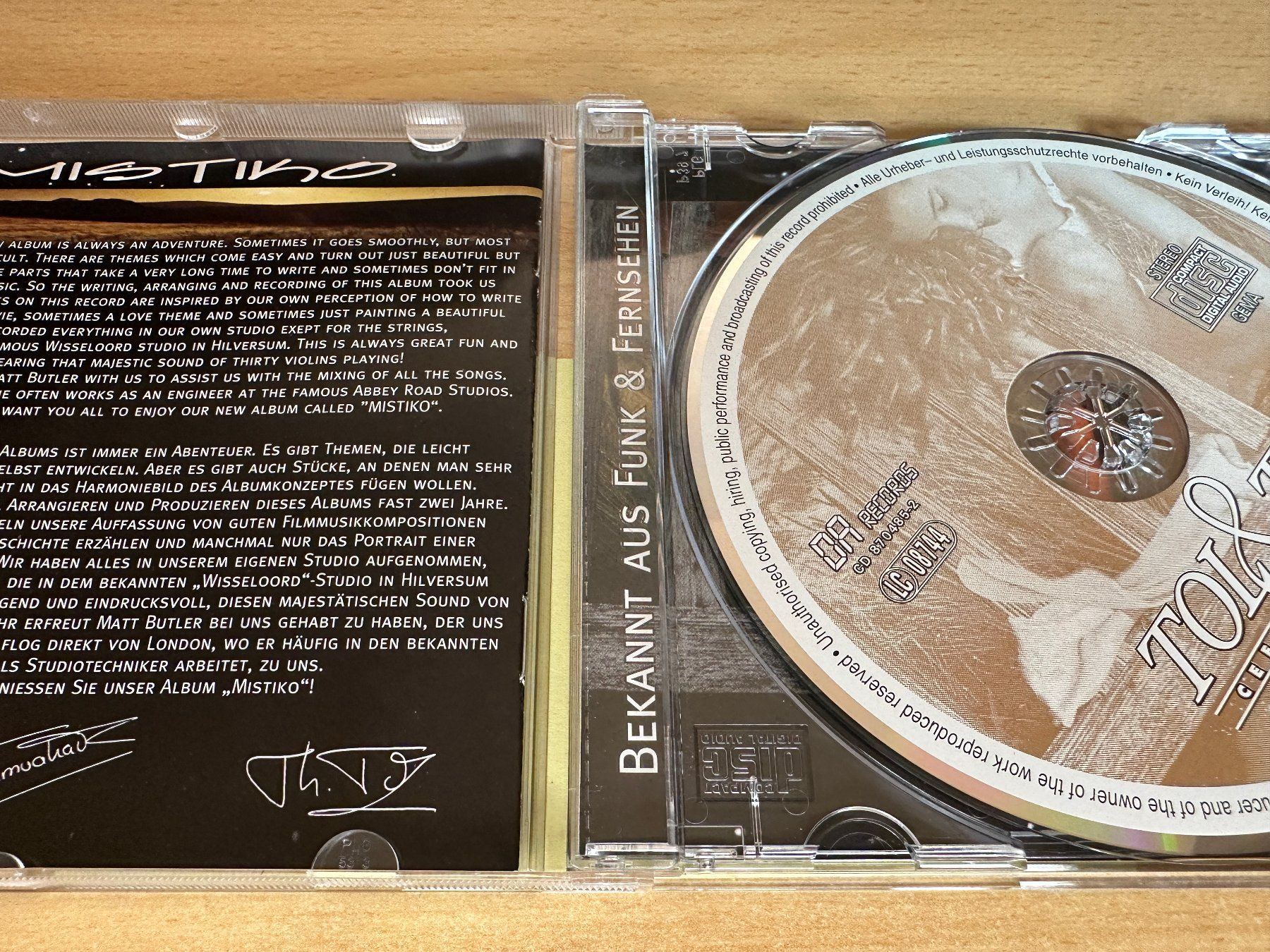 CD: Cees Tol & Thomas Tol – Mistiko – Usato da Rikon im Tösstal venduto da Alpenmutz 2