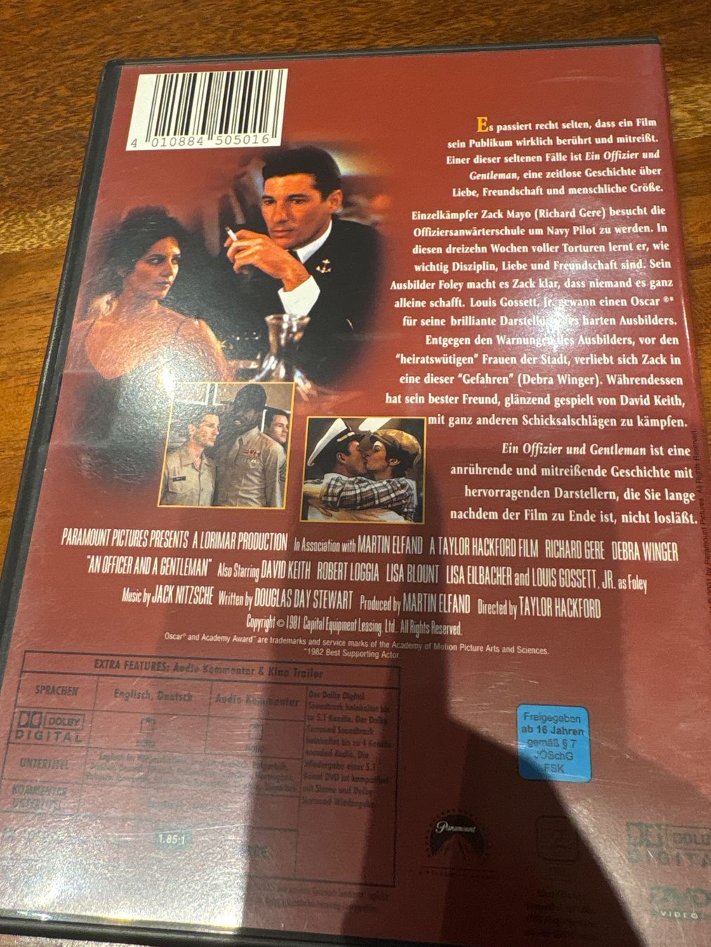 Tutti i DVDs: DVD Ein Offizier und Gentleman Widescreen – Usato da Andwil SG venduto da schmei 1