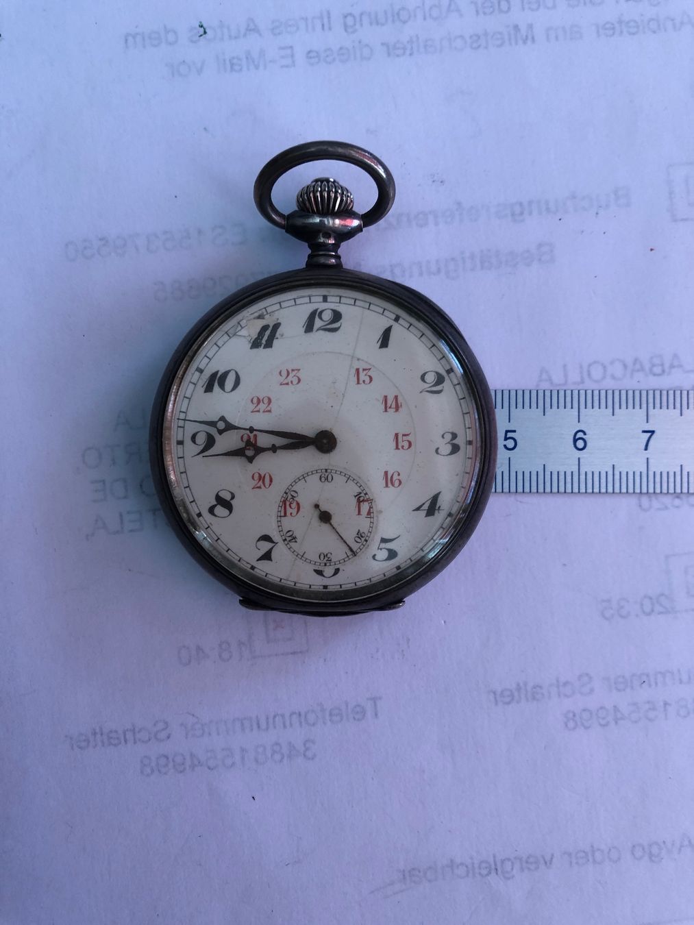 Uhren: Vintage Taschenuhr Silber – Gebraucht aus Biel/Bienne von winnertaco 7
