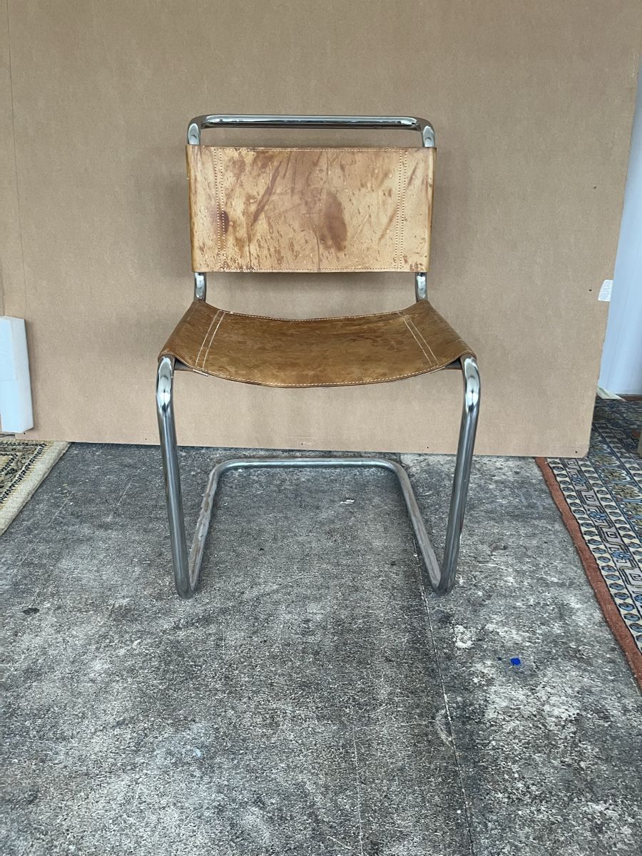 Breuer Sedie: Stuhl Evt. Marcel Breuer Leder – Usato da Zürich venduto da noraanna 1