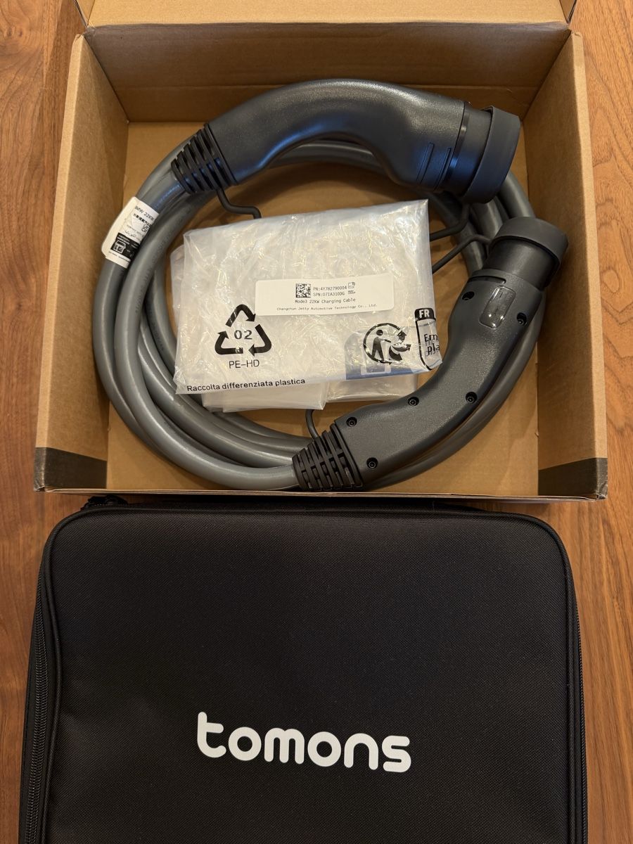 Cavi: Auto Ladekabel Typ 2 22KW 32A 5m mit Tasche – Usato da Zürich venduto da blancali