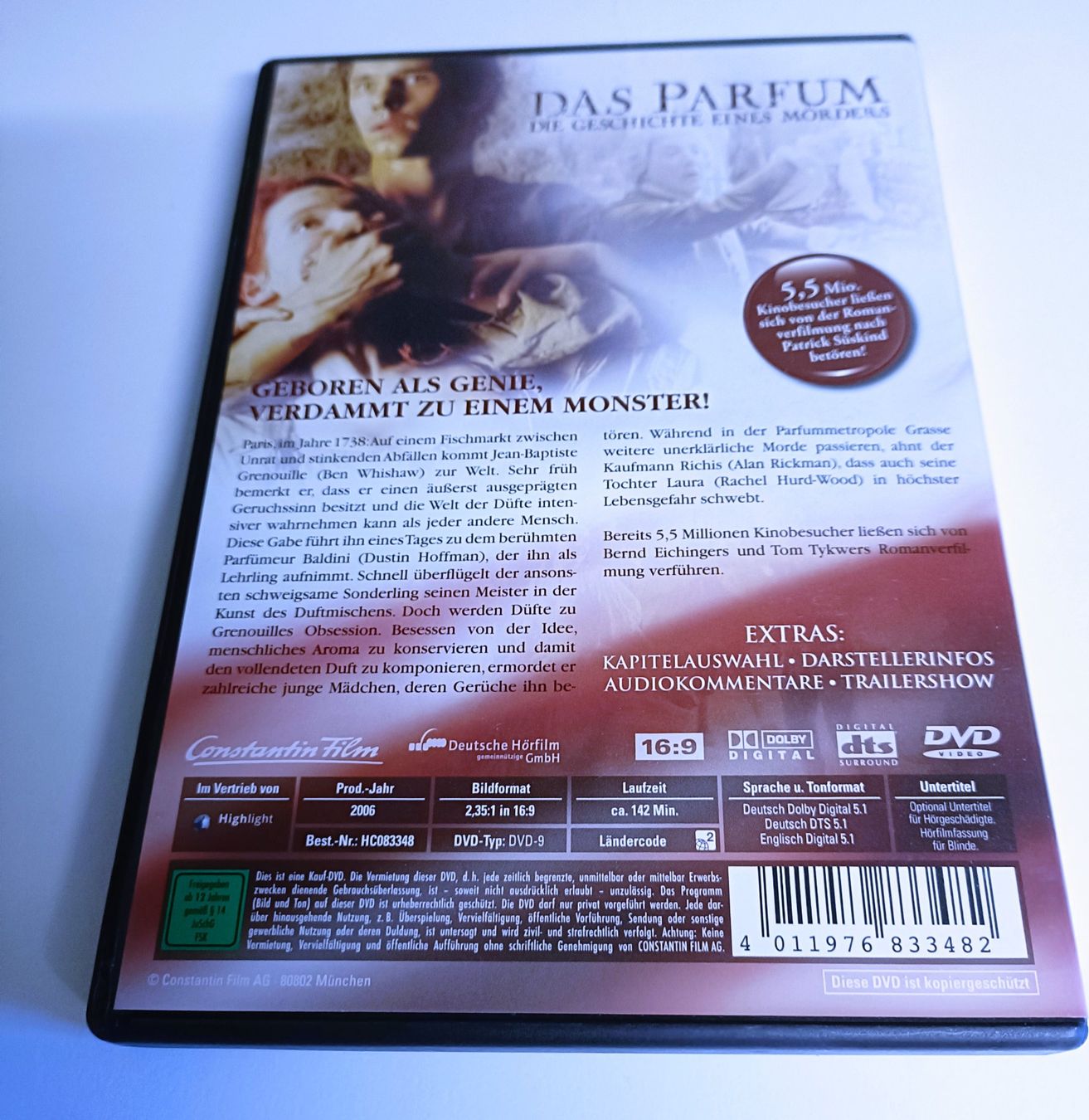 Tutti i DVDs: DVD - Das Parfum – Usato da Köniz venduto da Movieportal007 1