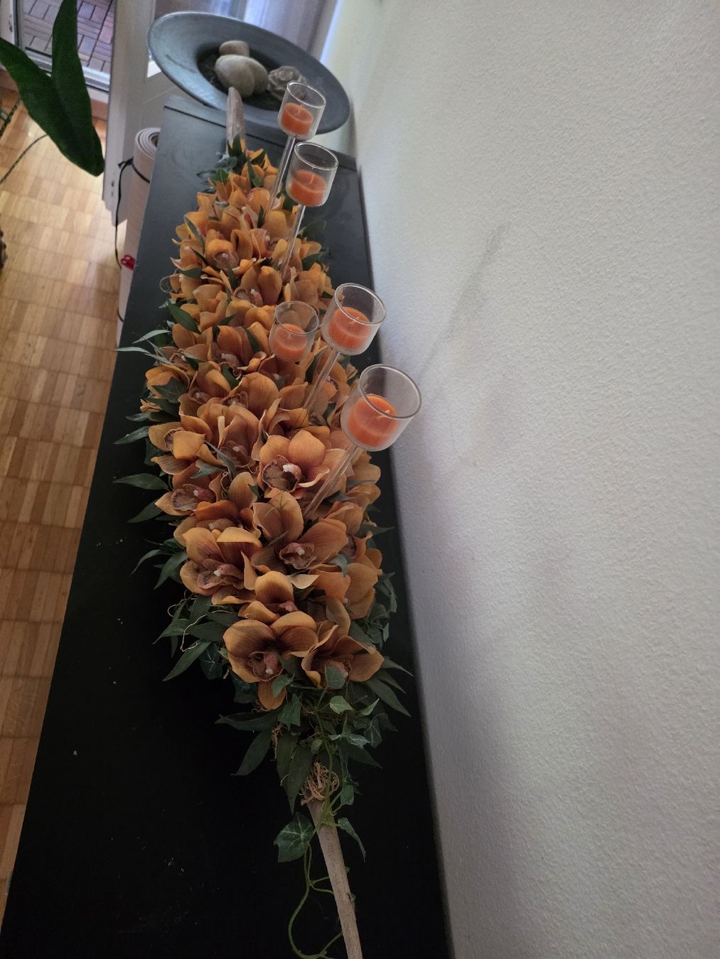 Alle Dekorationen: Holzschale  mit Seidenorchideen – Gebraucht aus Bellikon von zuzu66 1