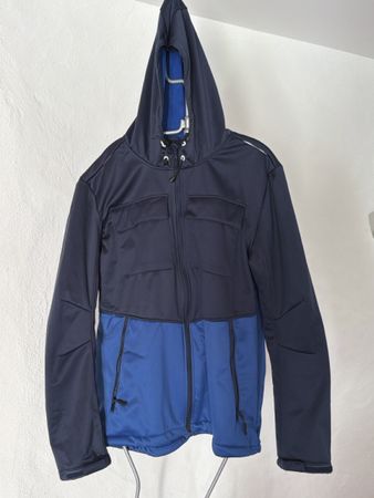Herren Softshelljacke blau / dunkelblau Grösse XL