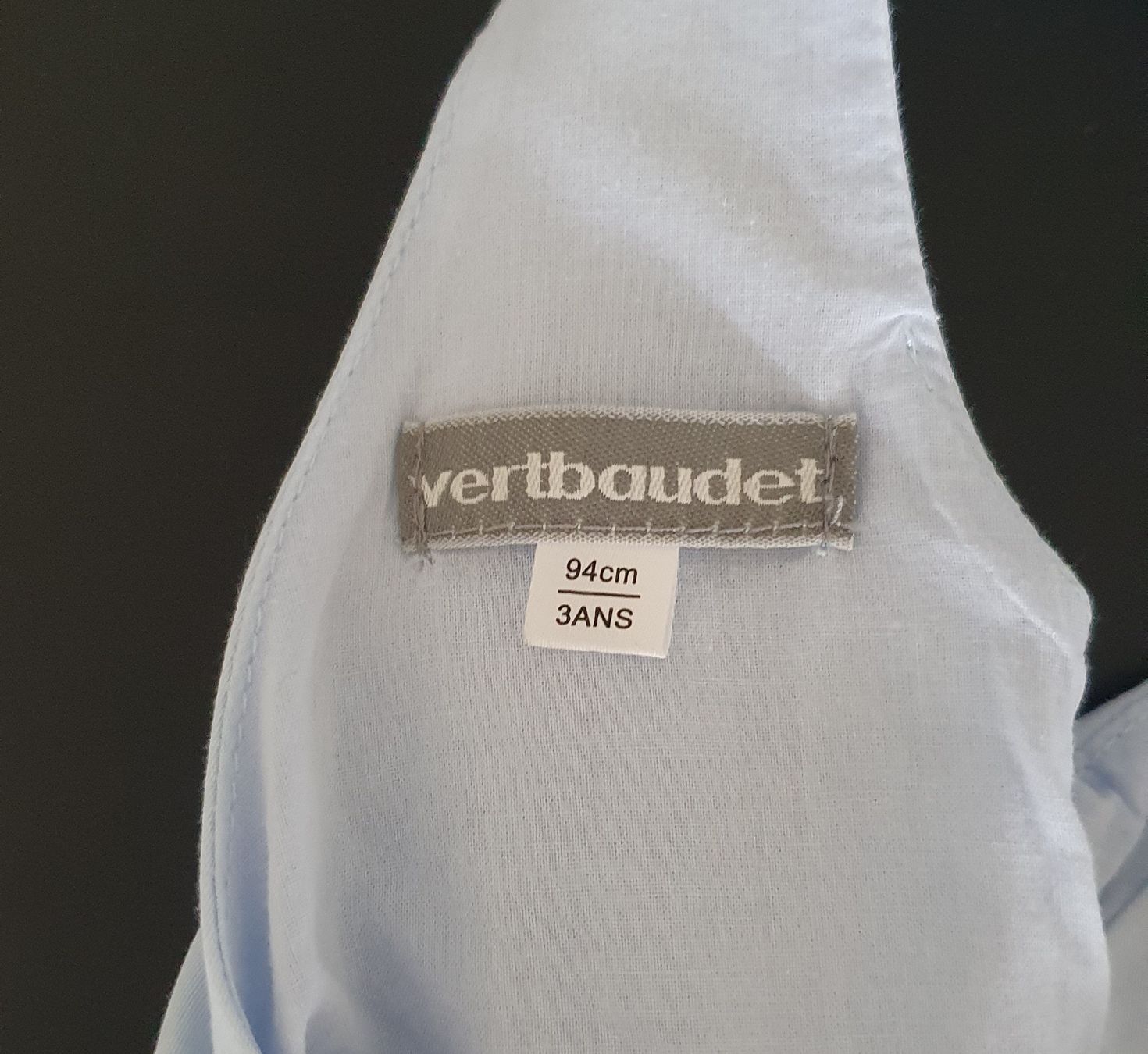 Vertbaudet Kleider & Röcke: Süsses hellblaues Kleid Gr. 94 von Verbaudet – Neu (gemäss Beschreibung) aus Solothurn von Zoonja 2