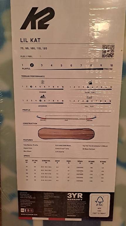 K2 Board: K2 Snowboard 90cm inkl. Bindung NEU! – Nuovo e nell'imballaggio originale da Oberrieden venduto da Raja011 4