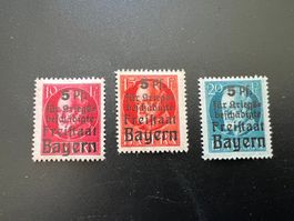 Bayern 1919  MiNr. 171B-173B *   (5198)