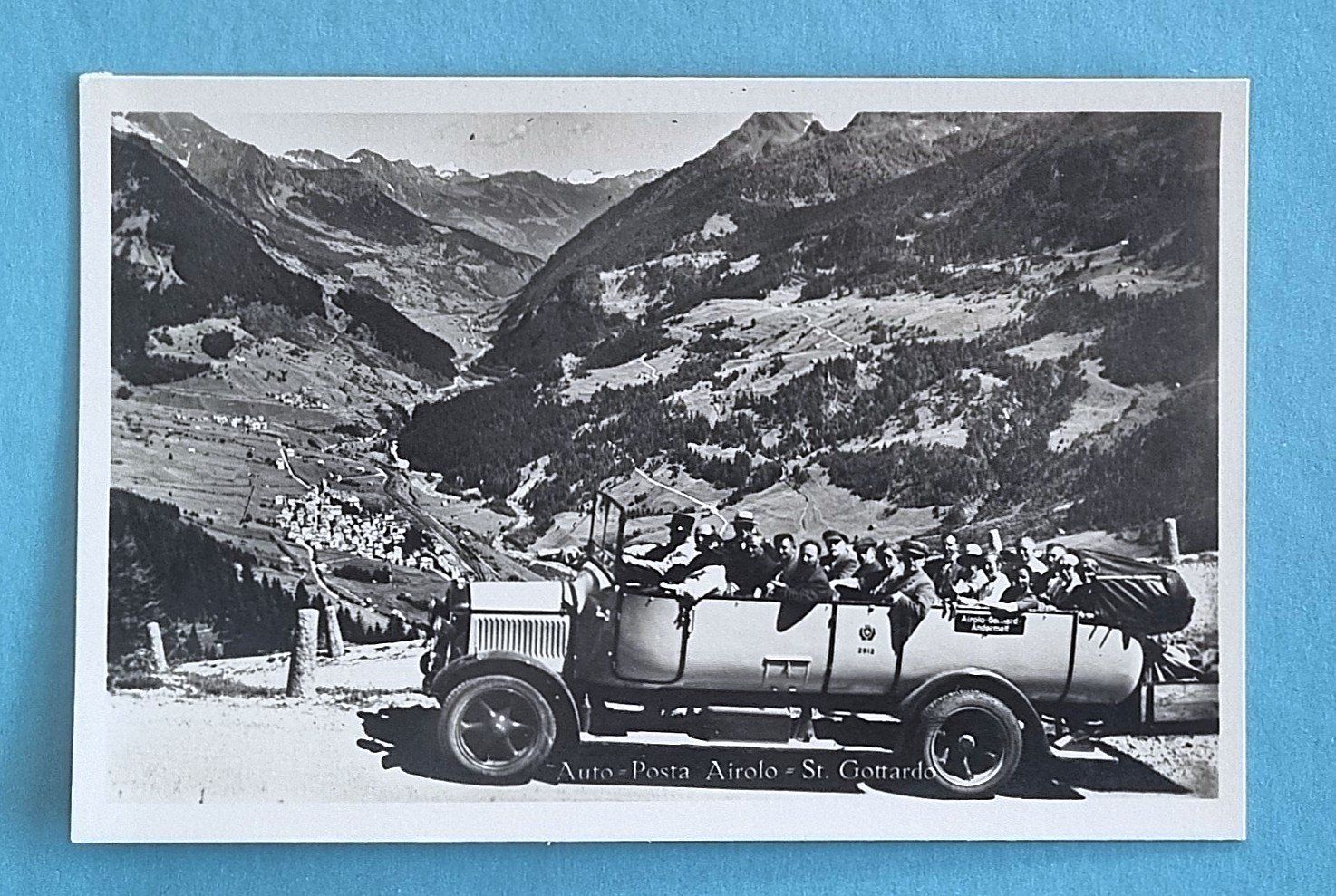 Cartoline postali: Postauto - Auto Posta - Airolo-Gotthard-Andermatt – Usato da Rothrist venduto da RROENK