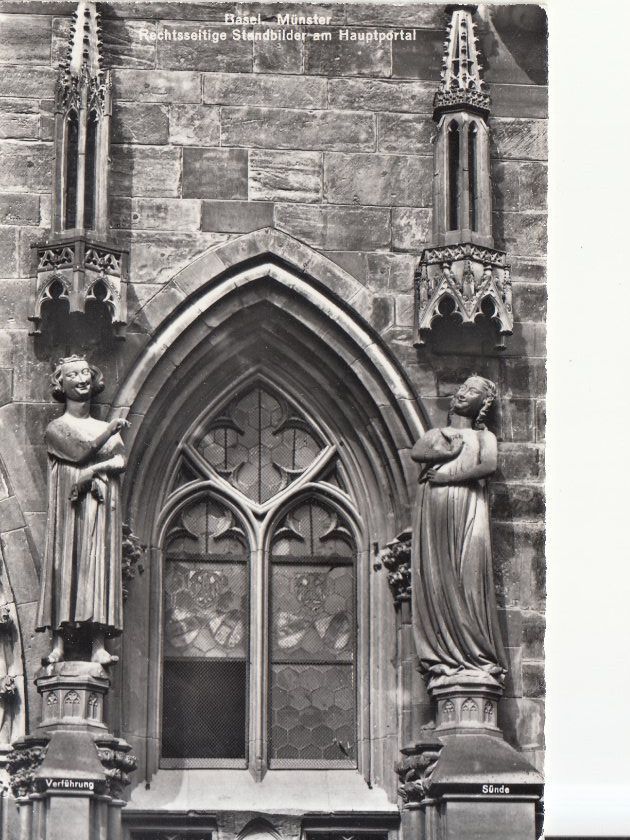 Cartoline postali: Basel Münster ca. 1950 – Usato da Bürglen TG venduto da StampGraf