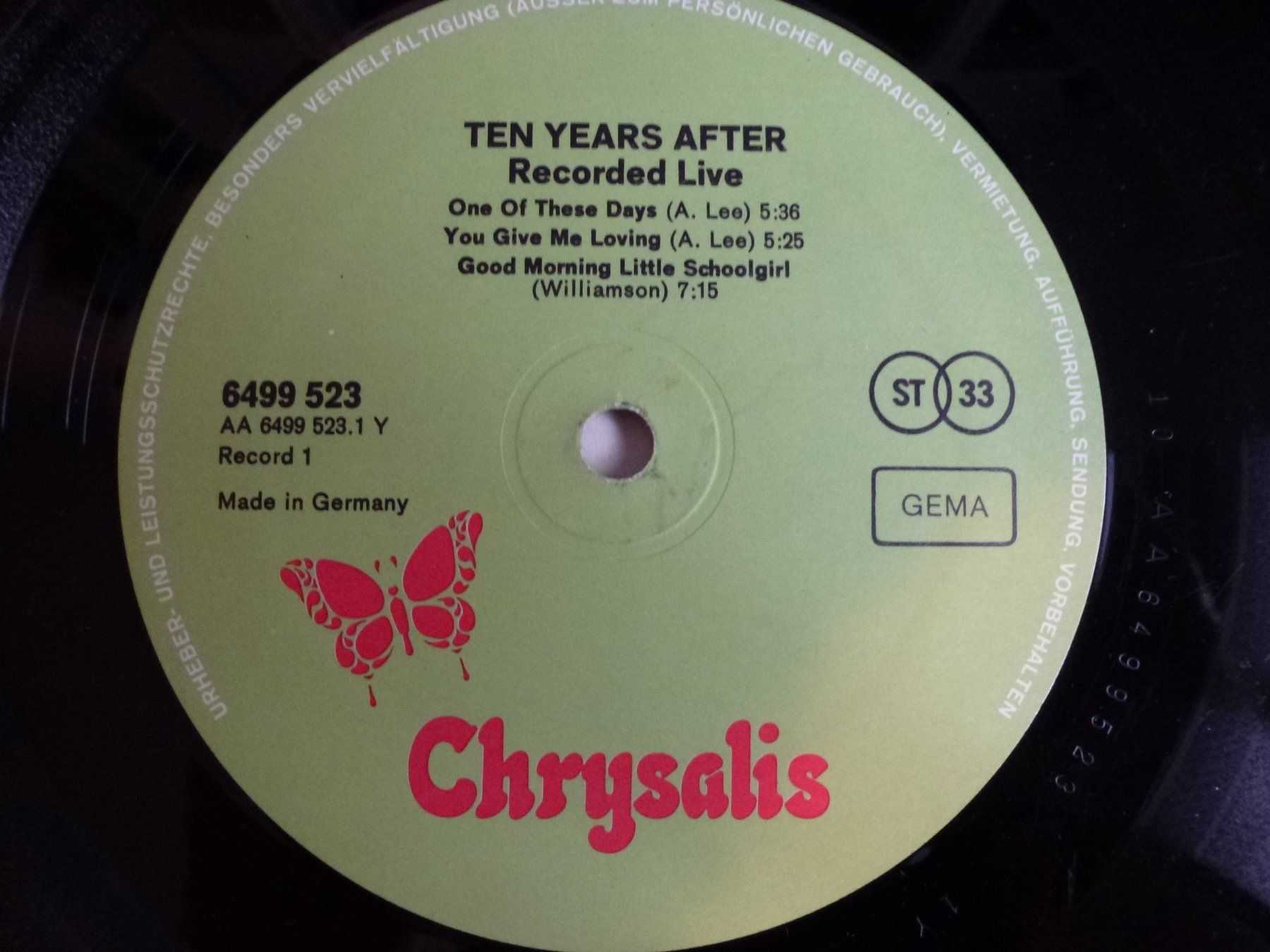 Dischi in vinile: Ten Years After – Recorded Live – Usato da Bern venduto da Frebo 3