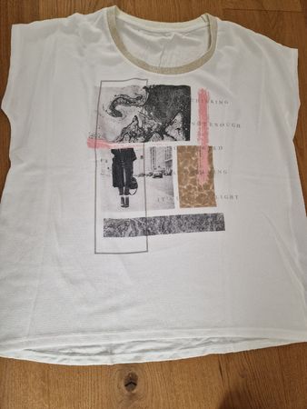 T'Shirt wunderschön 42 Blusen und Viscose Rücken.