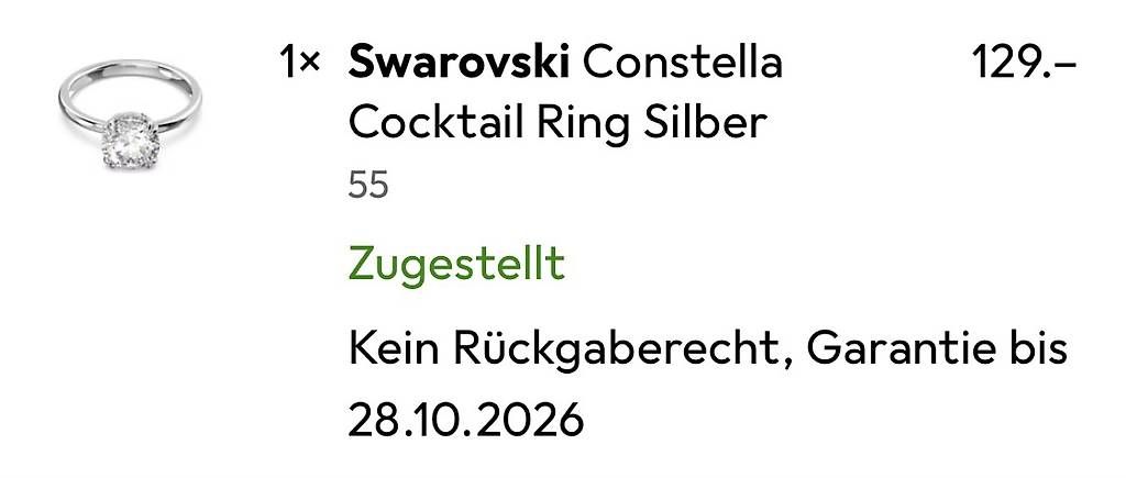 Anelli: Swarovski Constella Cocktail Ring Gr. 55 – Nuovo e nell'imballaggio originale da St. Gallen venduto da Pendejo6674 3