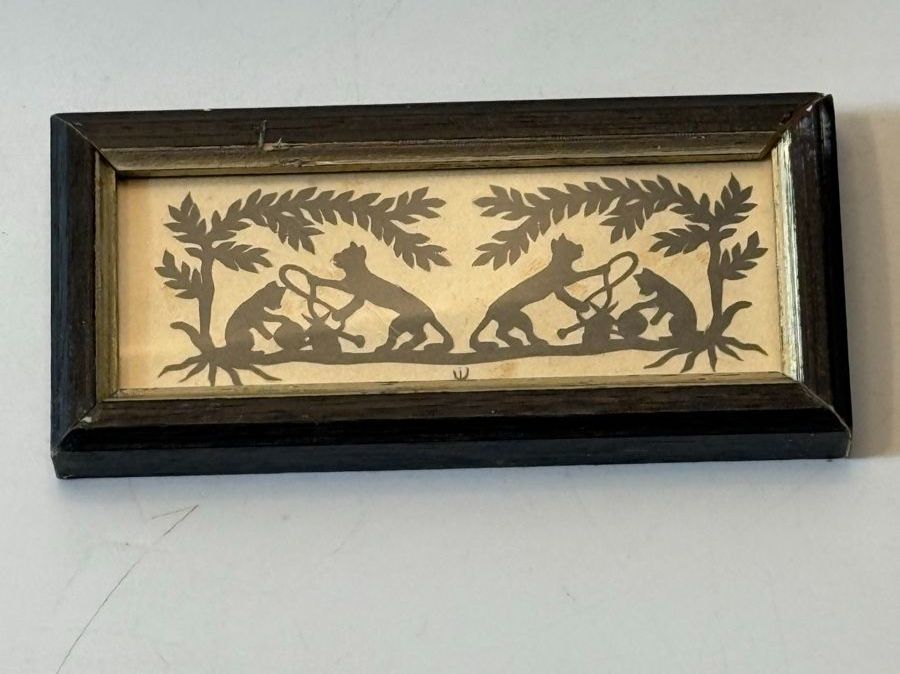 Grafica & Litografie: Kleiner Scherenschnitt Ursula Schenk Katzen K08 – Usato da Grenchen venduto da swiss.antiques 4