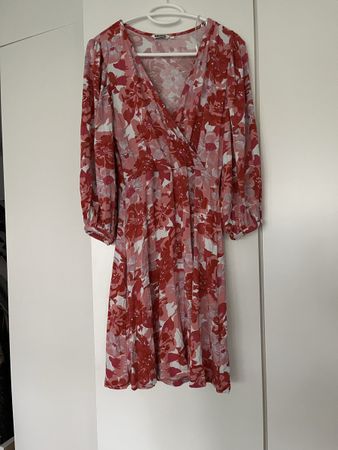 INDISKA Kleid, Gr. S, Blumenmuster, Sommerlich & leicht!